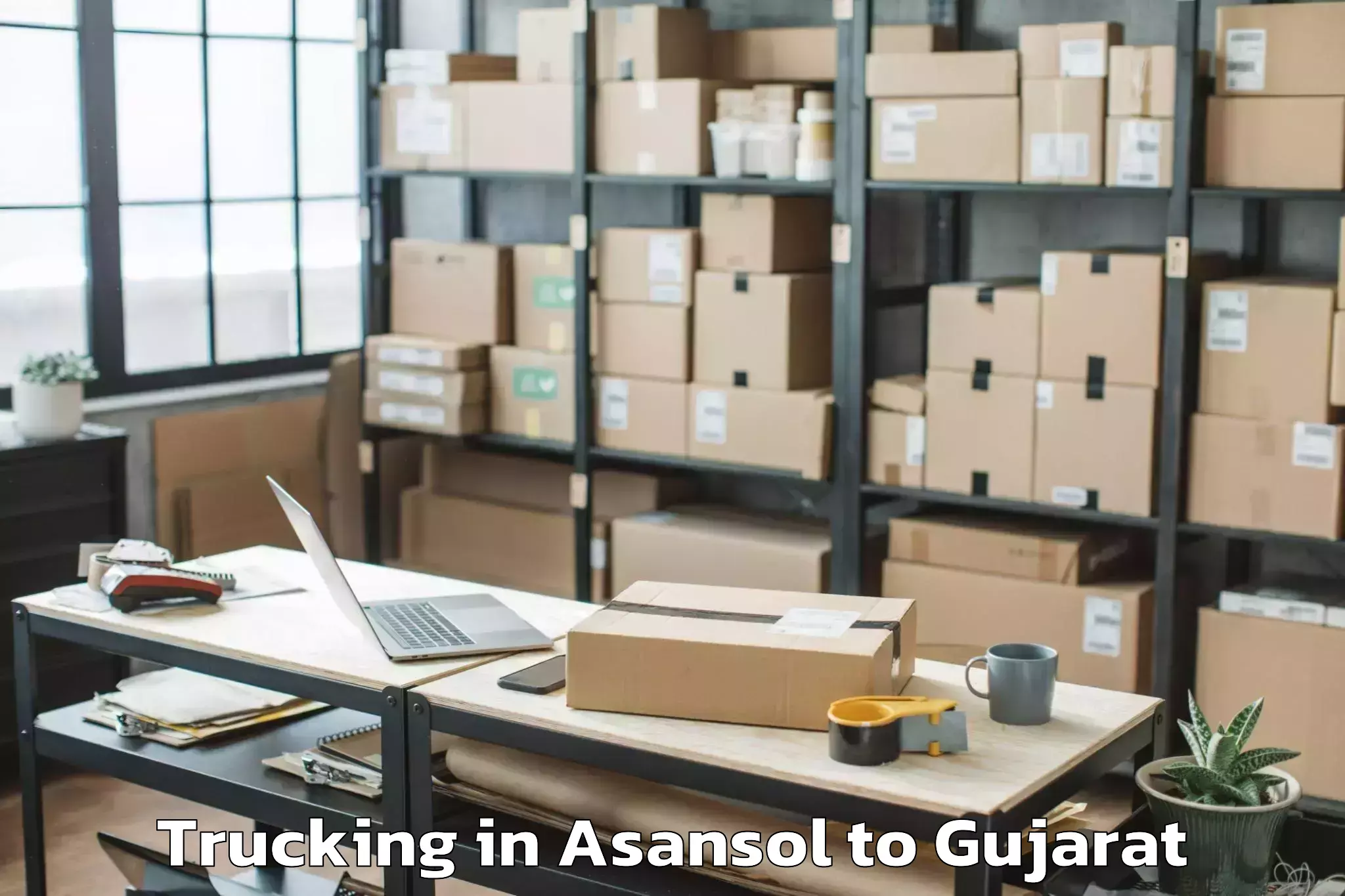 Hassle-Free Asansol to Kandla Port Trucking